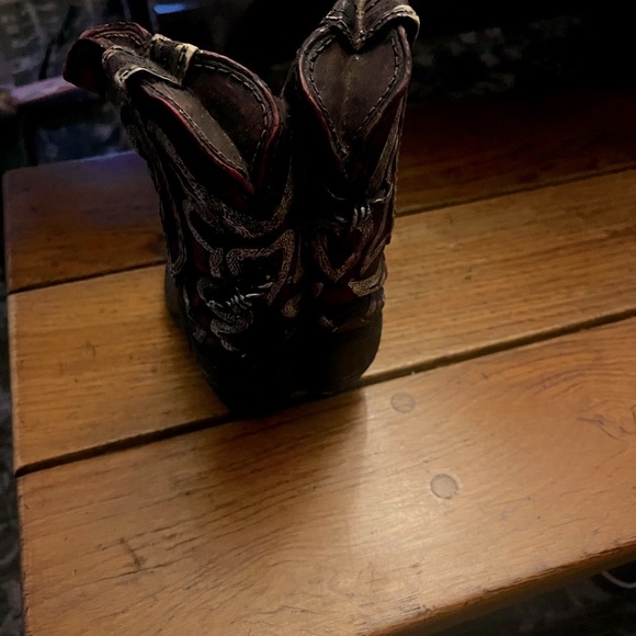 Little lived in look ceramic cowboy boots. Adorable - Picture 3 of 4